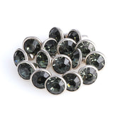 100 Sets Black Diamond Glass Rhinestone Rivets for Leather Craft DIY Making WholesaleRhinestone